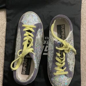 Golden Goose glitter sneakers. Size 38